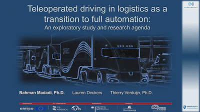 Tele-operated driving in logistics as a transition to full automation featured image