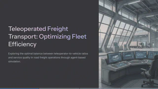 Teleoperated Freight Transport: Optimizing Fleet Efficiency